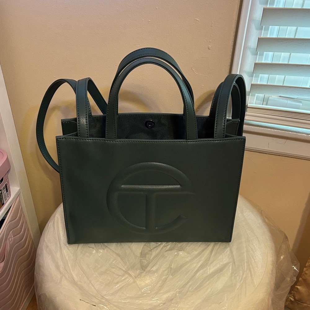 Telfar Dark Green Tote Bag